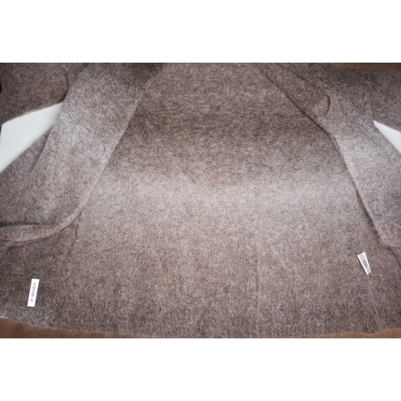 EILEEN FISHER Open Front Wrap Sweater Ombre Mohair Blend Womens XL Brown Gray - Picture 10 of 12